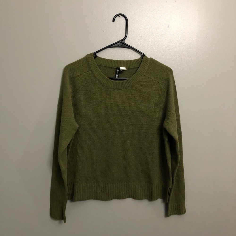 H&M Olive green knit sweater